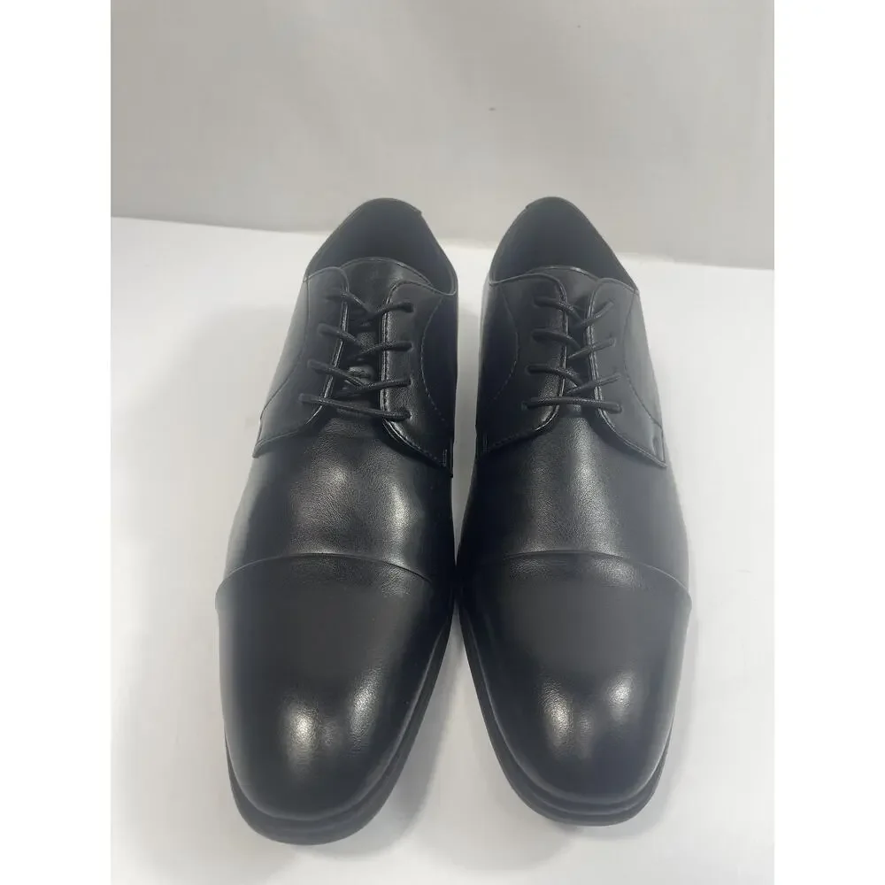 Alfani Shoes Men's Size 11 Black Quinn Cap Toe Derby Dress Oxford New Box